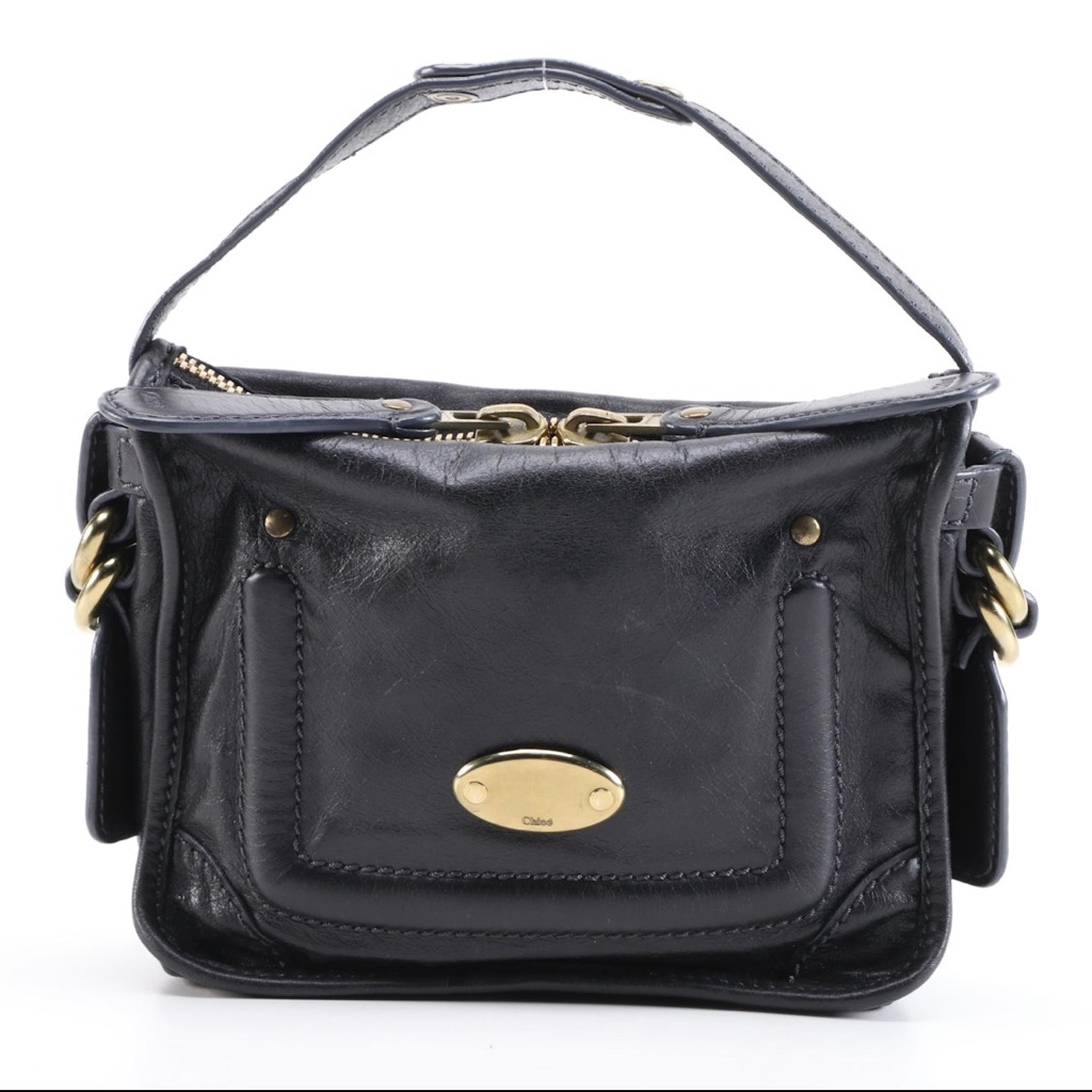 Chloe Small Black Bag With Gold Hardware